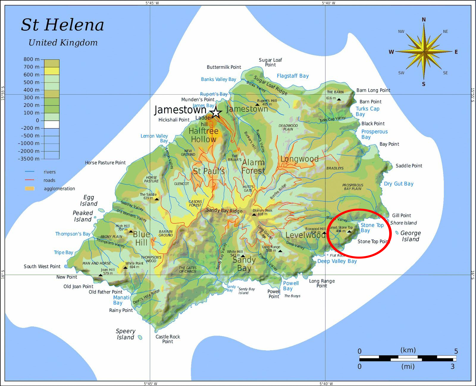 World Map St Helena new